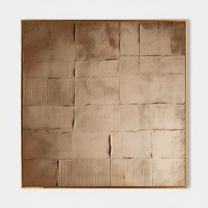 Monolithic Sediments In Sepia: A Meditative Study Of Textured Earth And Time — David Moreau, Plaster & Texture Art