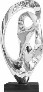 Silver Wave Resin Sculpture – Modern Abstract Art, Modern Art Available In Custom Sizes. Contact Us