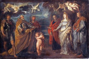 St. George With Martyrs Maurus, Papianus, Domitilla, Nerus And Achilleus