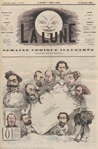 Caricatures of the collaborators of La Lune