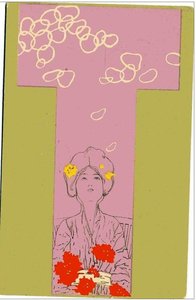 Girls With Olive Green Surrounds (10) — Raphael Kirchner