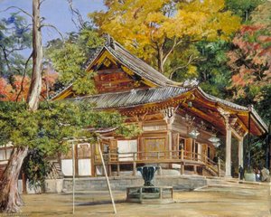 The Hottomi Temple At Kioto, Japan — マリアン・ノース, Victorian Botanical Painting