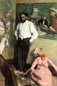 Porträt Von Henri Michel-levy — Hilaire-germain-edgar Degas, Impressionistischer Malstil