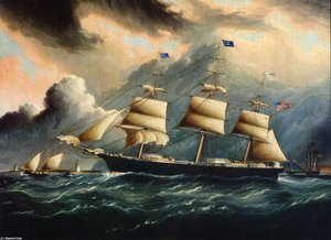 Clipper 'Gaspee' off Sandy Hook