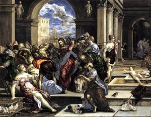 The Purification Of The Temple — El Greco, Mannerism