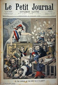 Title Page Depicting A Ruckus In The House House Of Deputies — Henri Meyer