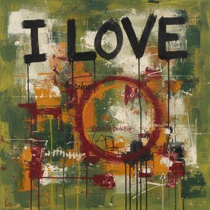 Red Ring And Black Script Over Earthy Fragmented Layers — Christian Noiret, Contemporary Abstract Expressionism