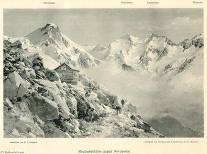 Deutsch Mischabelhütte gegen Nordosten