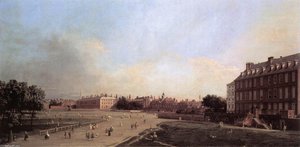 Londres: Las Antiguas Caballerizas De La Guardia Desde St James's Park — Giovanni Antonio Canal, Rococó