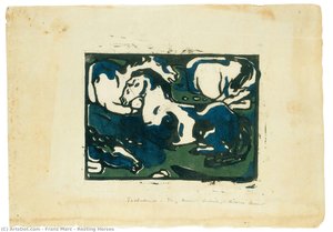 Resting Horses — ფრანც მარკი, German Expressionism