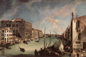 Grand Canal, Looking East From The Campo San Vio — Каналетто