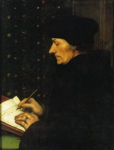Portrait Of Erasmus Of Rotterdam Writing — Ганс Гольбейн Младший, Northern Renaissance