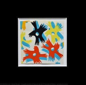 Progetto Grafico Di Tessuto Per La X Triennale Di Milano, Variante Di Colore — Bruno Munari