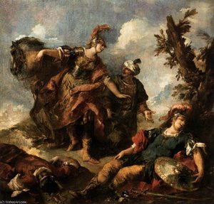 Herminia and Vafrino Find the Wounded Tancred