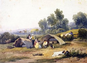 Gipsies On Dulwich Common — David Cox The Elder