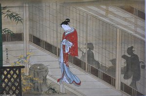 On Terrace — Suzuki Harunobu, Ukiyo-e