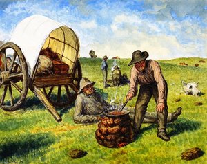 Camping auf der Prärie