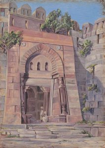 Porte De Tughlat, Tombeau Du Shah, Tughlaqabad, Delhi, Inde — Marianne North, Réalisme Contemporain