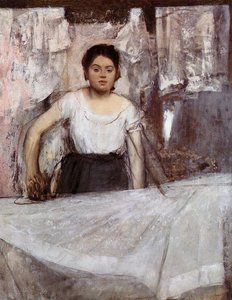 Woman Ironing — هيليار جيرمين إدغار ديفا, Impressionistic Realism
