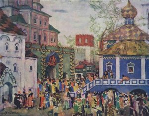 Stage Design For Mussorgsky's Opera 'boris Godunov' — Konstantin Yuon, Art Nouveau