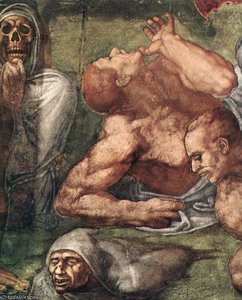 Left - Last Judgment D8 — მიქელანჯელო, High Renaissance