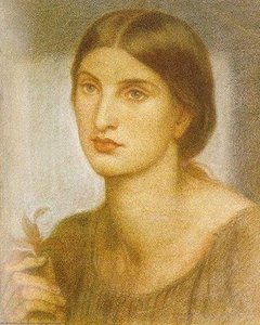 Study Of A Girl — Дante Габріель Россетті, Pre-raphaelite