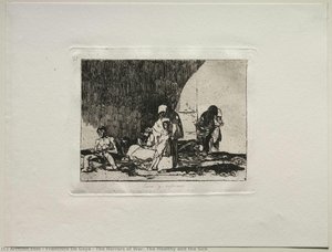De Verschrikkingen Van De Oorlog: De Gezondigen En De Zieken — Francisco De Goya