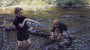 Rinfrescarsi — Charles Courtney Curran