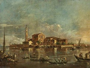 The Island Of San Giorgio In Alga, Venice, Italy — Francesco Lazzaro Guardi