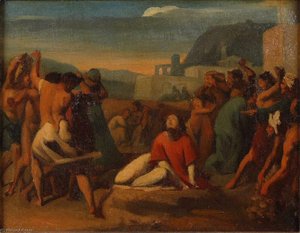 Lapidation De Saint Etienne — Jean-françois Millet, Realist Movement