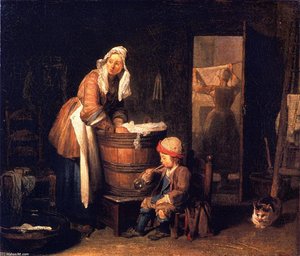 The Washerwoman — シャルダン, Baroque Realism