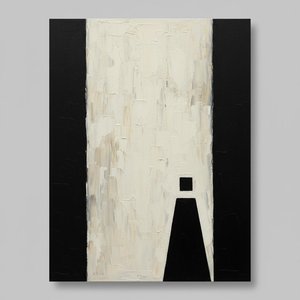 Monolithic Silence: A Singular Study Of Textured Light And Architectural Void — Laurent Fabre, Neo-abstract Art