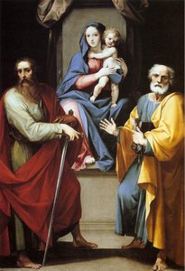 Madonna And Child With Sts. Peter And Paul — Giuseppe Cesari, Mannerism