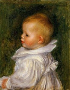 Portrait Of Claude Renoir — Pjero Augustas Renaras, Impressionism