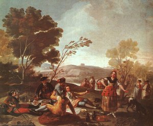 Picnic On The Banks Of The Manzanares — Francisco José De Goya Y Lucientes, Romanticism