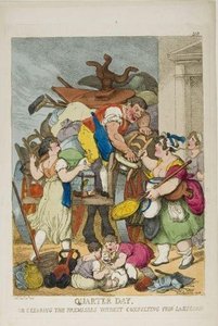 Quarter Day, Or Clearing The Premises Without Consulting Your Landlord — Thomas Rowlandson