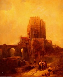 Moorish Tower On The Bridge At Cordova — David Roberts (schilder)