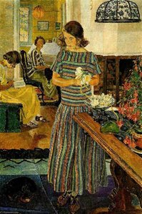 Girl with Flowers