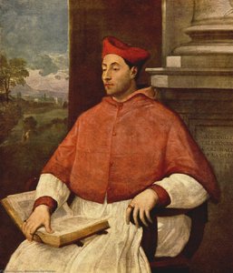 Portrait Of Antonio Cardinal Pallavicini — Sebastiano Del Piombo, High Mannerism