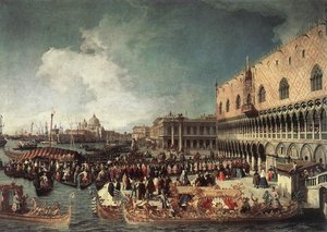 Reception Of The Ambassador In The Doge's Palace — Каналетто