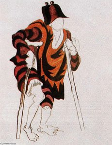 Conception De Costumes Pour Le Ballet « Tricorne » — Pablo Picasso, Cubisme