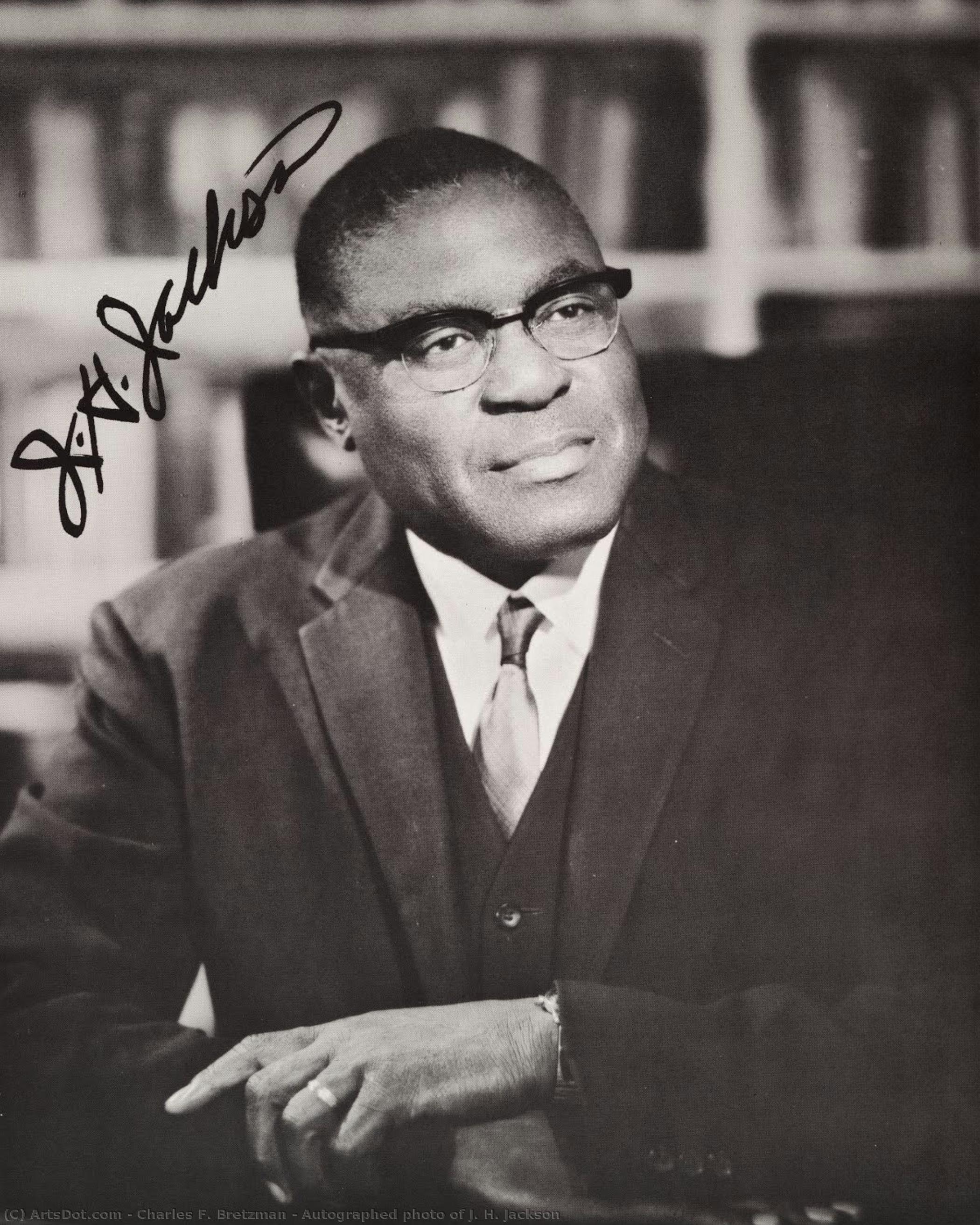Autogramovaný Obrázok J. H. Jacksonsona — Charles F. Bretzman