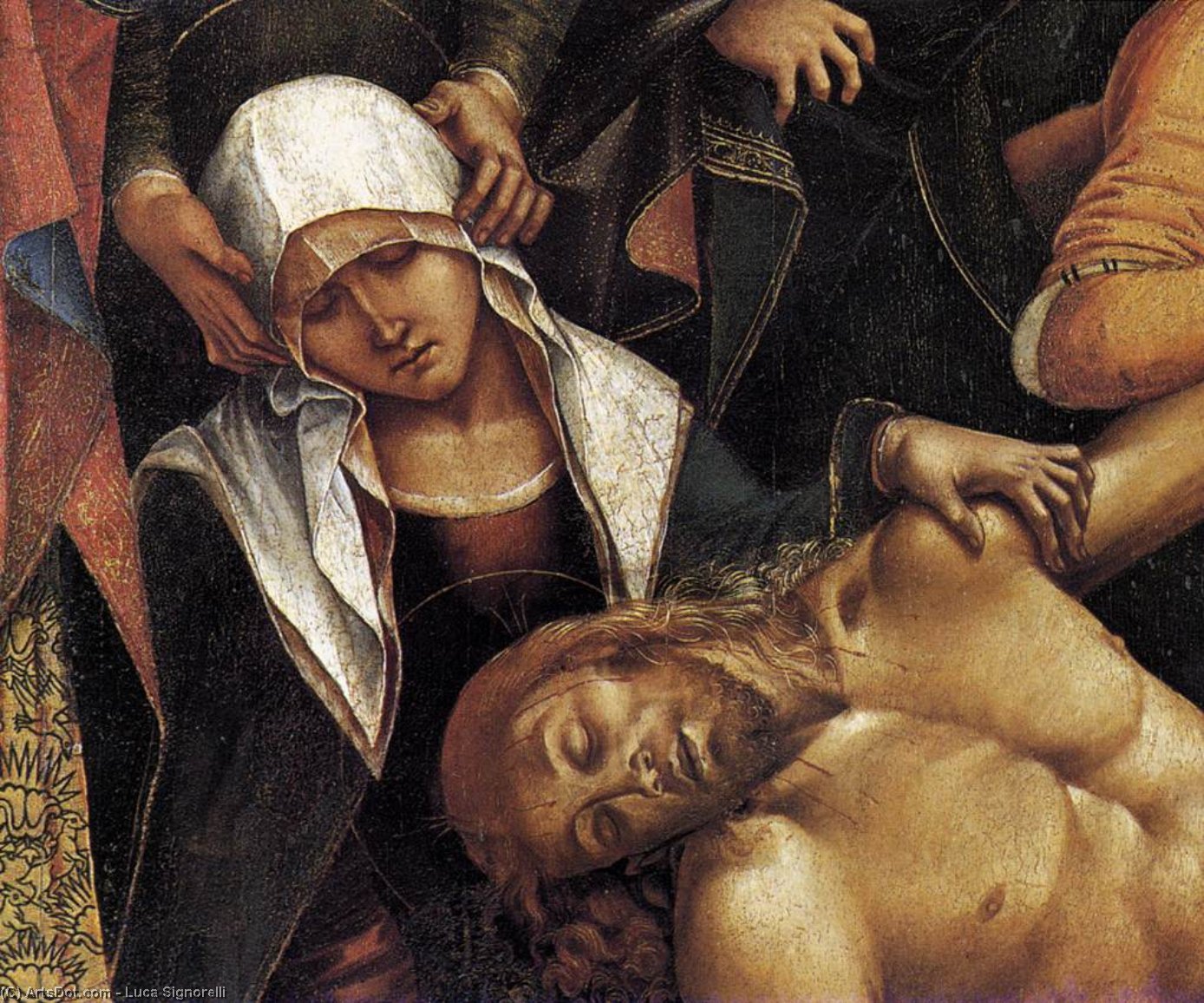 Luca Signorelli’s Lamentation Over The Dead Christ (detail) — Luca Signorelli