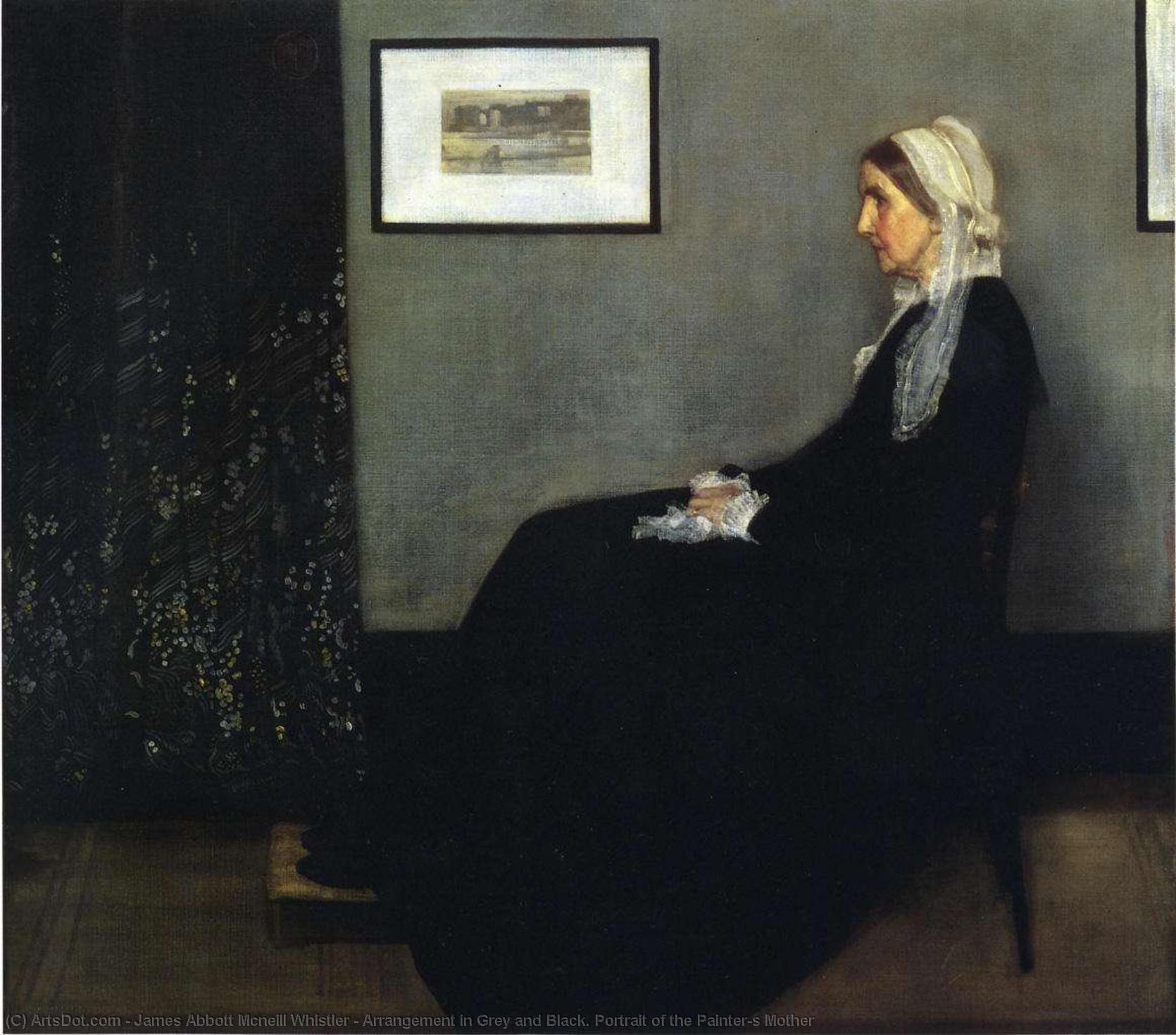 Arrangement In Grey And Black. Portrait Of The Painter's Mother — James Abbott Mcneill Whistler