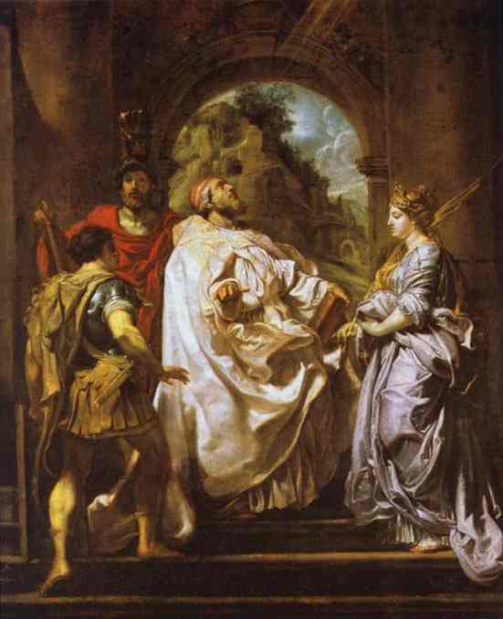 St. Gregory, St. Maurus, St. Papianus And St. Domitilla — Peter Paul Rubens