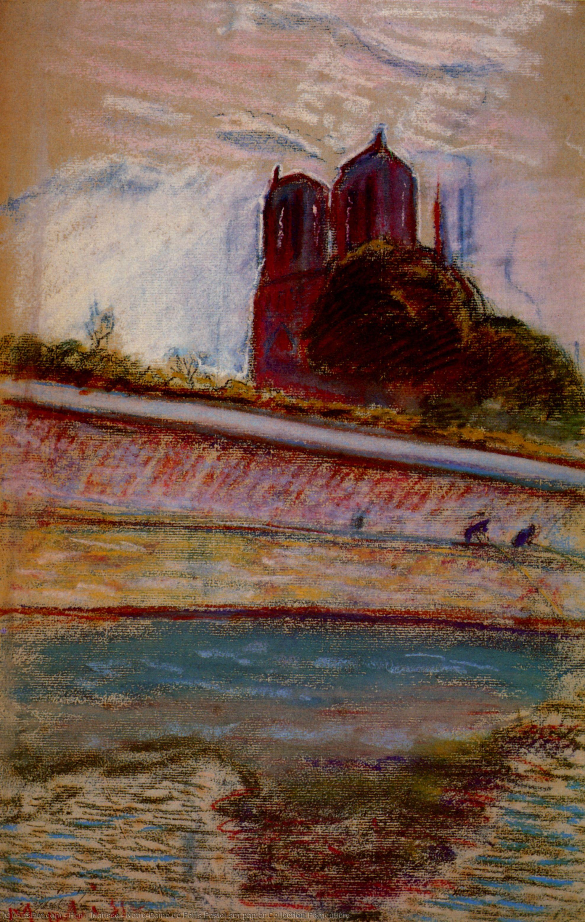 Notre-dame Де Паризь Pastel Sur Papier Collection Particulière — Генрі Матіс