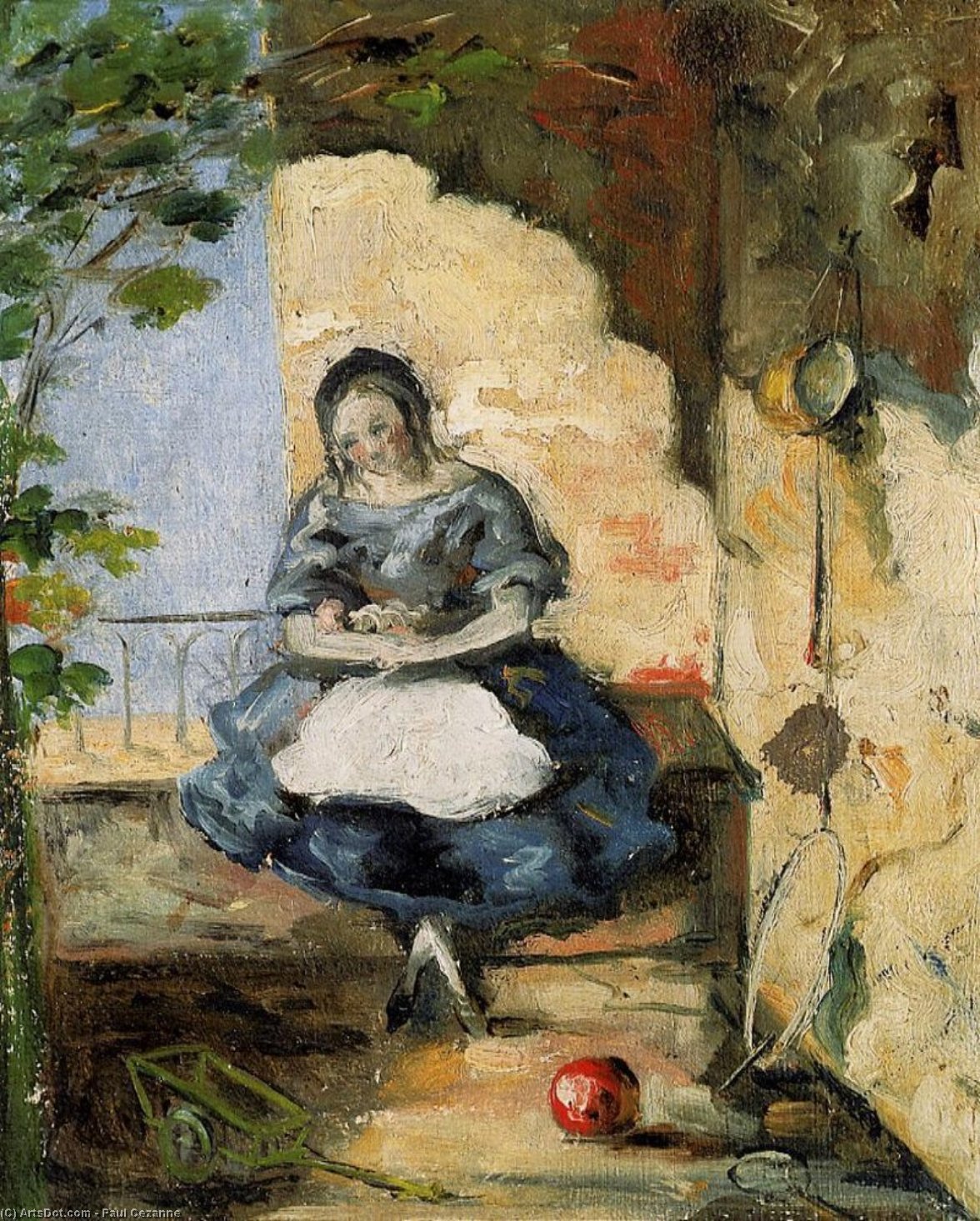 Das Mädchen — Paul Cézanne