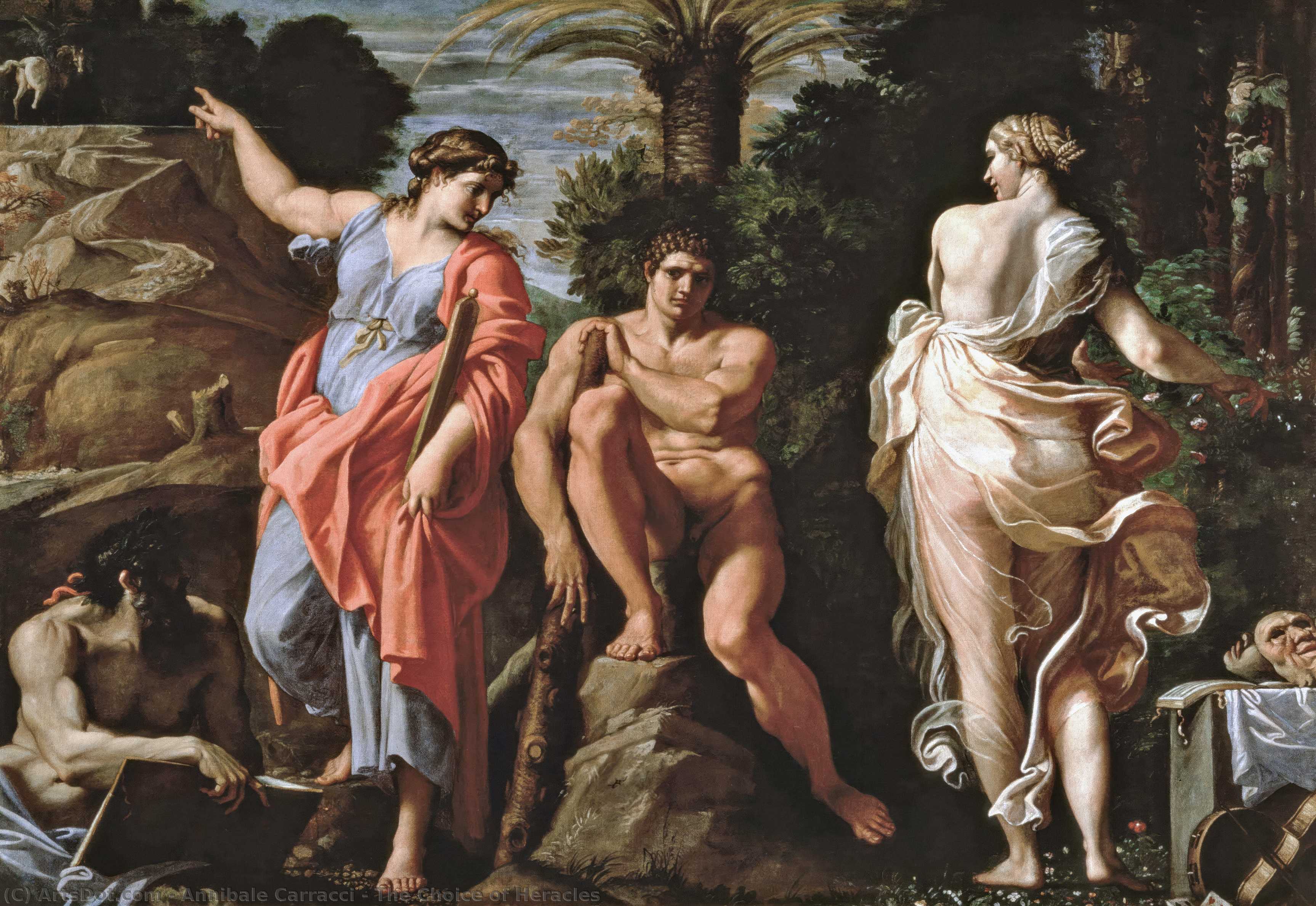 Izbor Herakla — Annibale Carracci