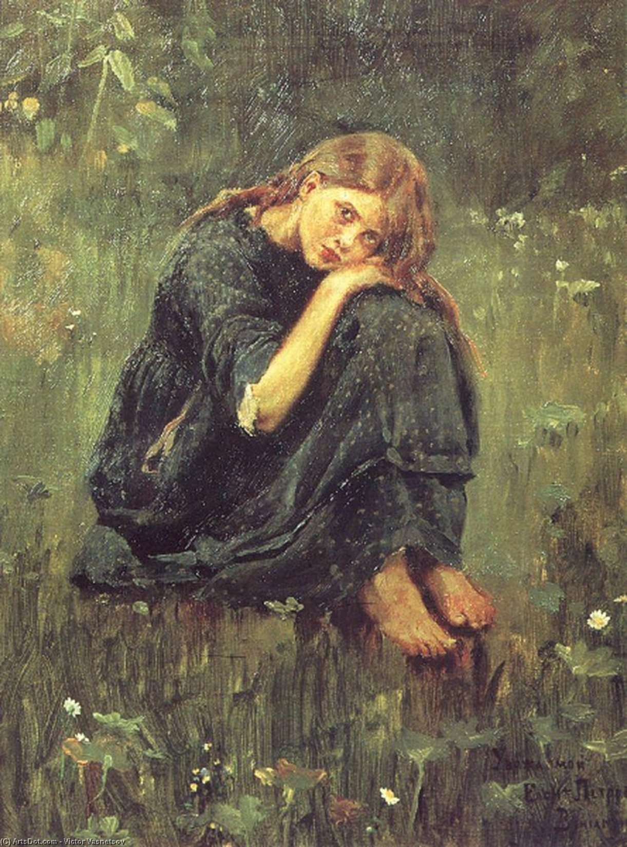 Alyonushka(study) — Victor Vasnetsov