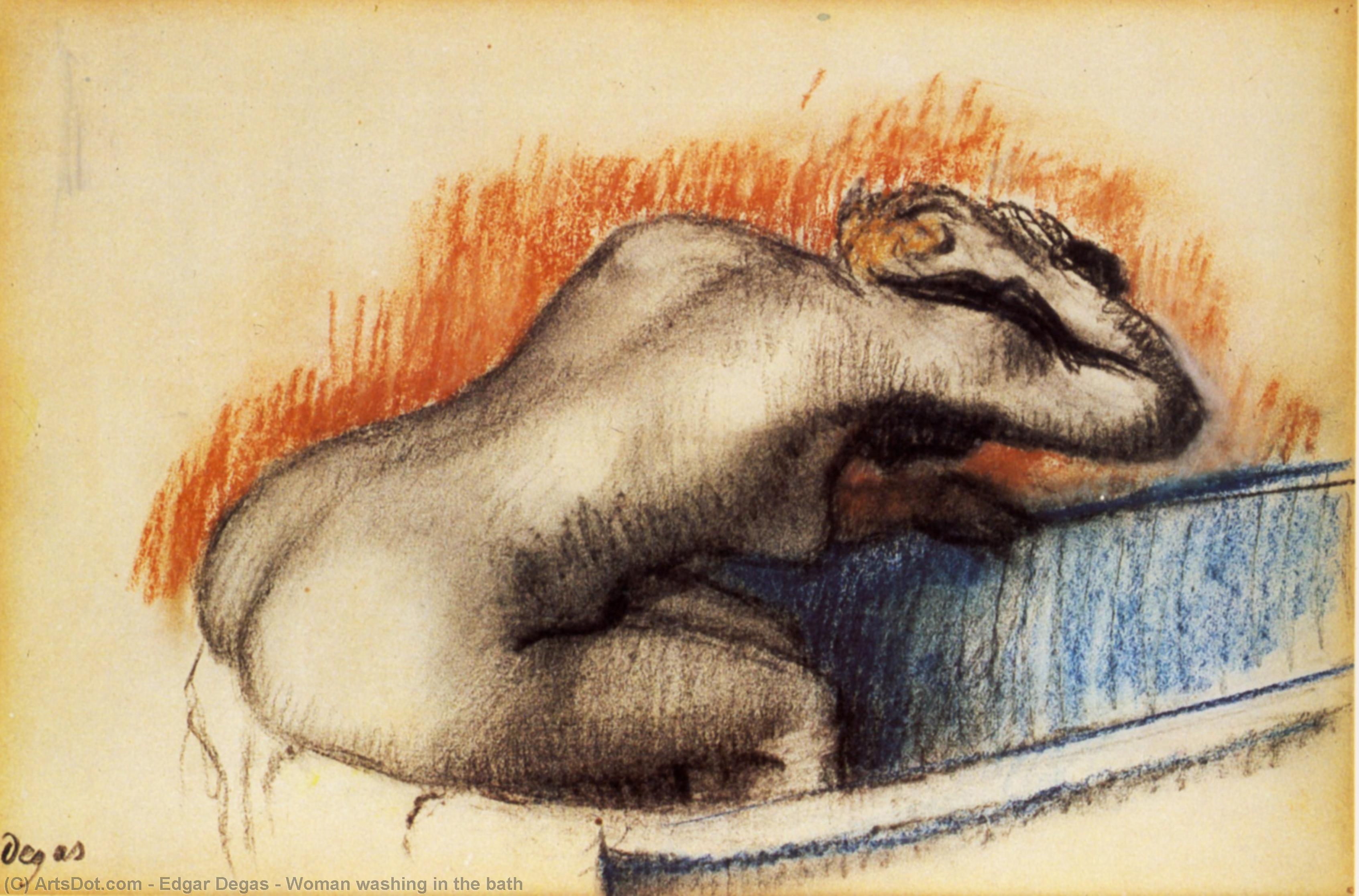 Woman Washing In The Bath — Edgar Degas